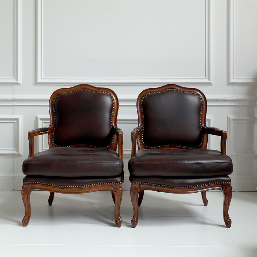 Pair of Louis XV Style Fauteuils