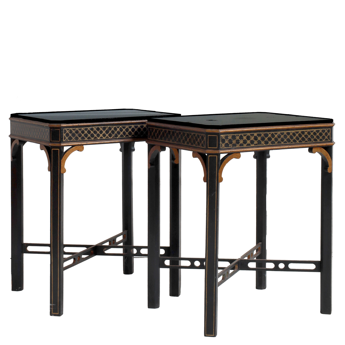 Pair of Mid-20th Century Chinoiserie Side Tables