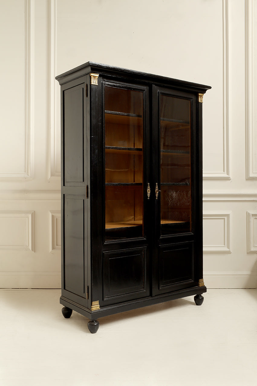 Pair of 19th Century French Ebonised Bookcases
