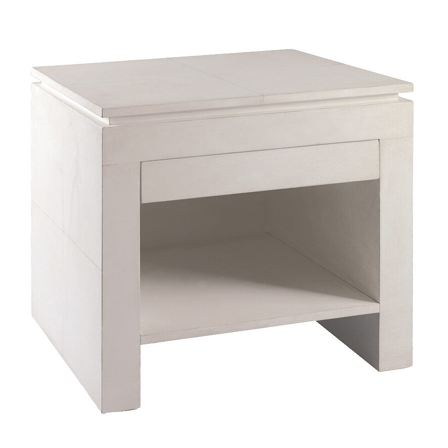 Bedside Table - Parchment Finish