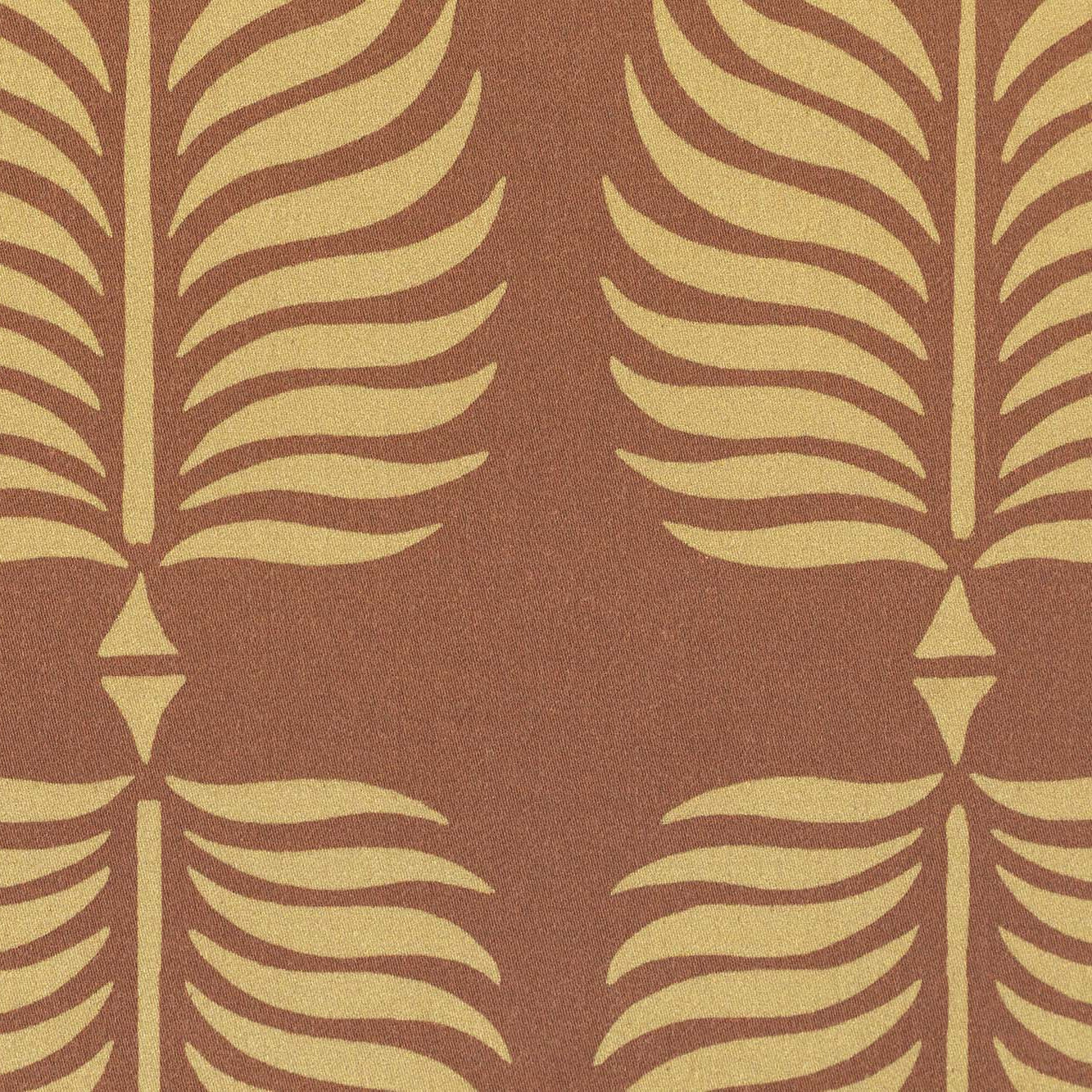 Persia Leaf - Taupe on Rust