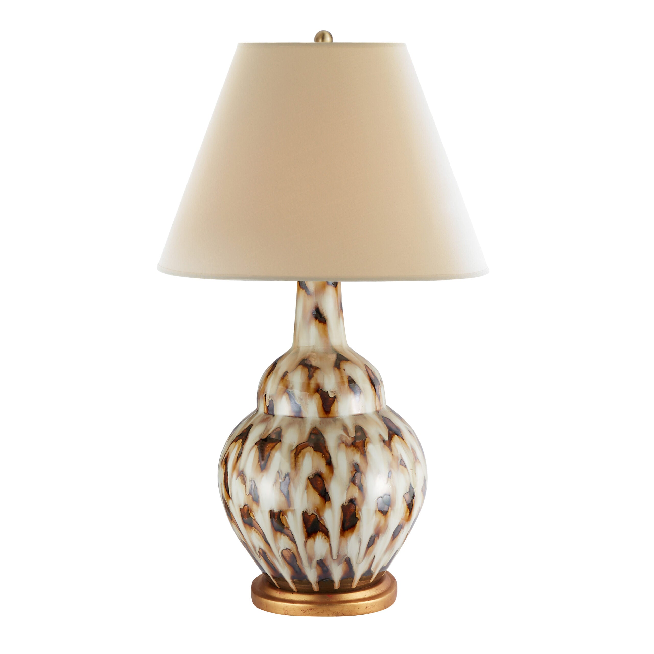 Pheasant Feather Lamp - Brown