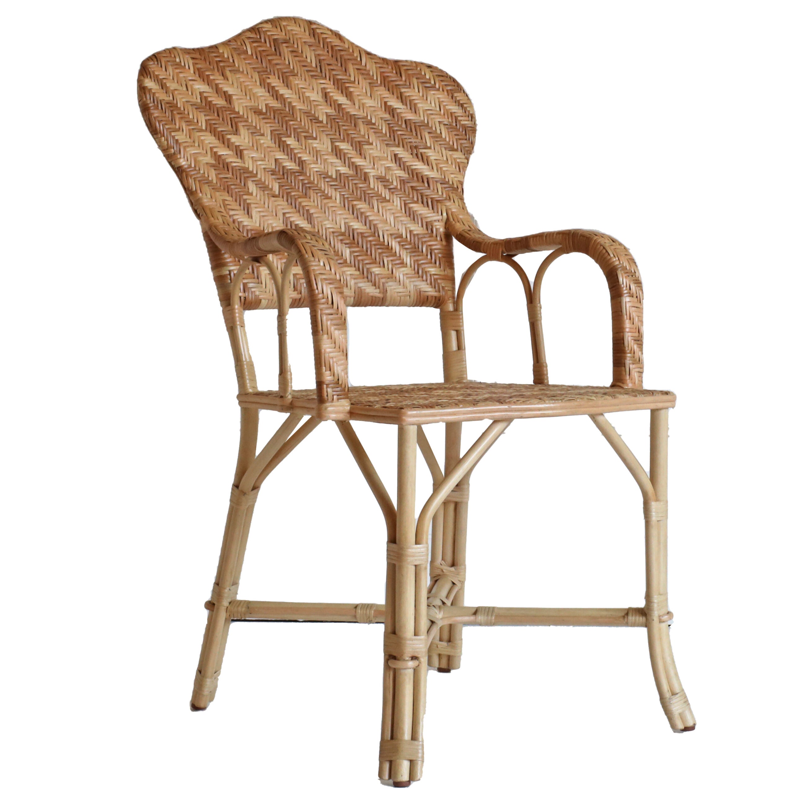 Pied de Poule Rattan Chair