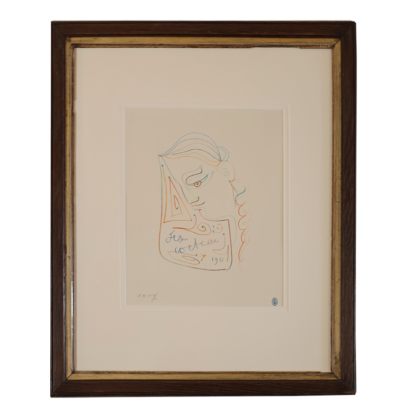 Portrait de Femme - Artwork by Jean Cocteau