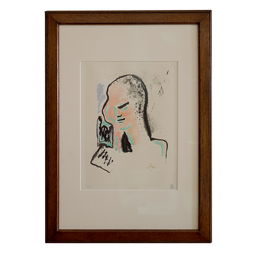 Portrait de Jeune Femme - Artwork by Jean Cocteau