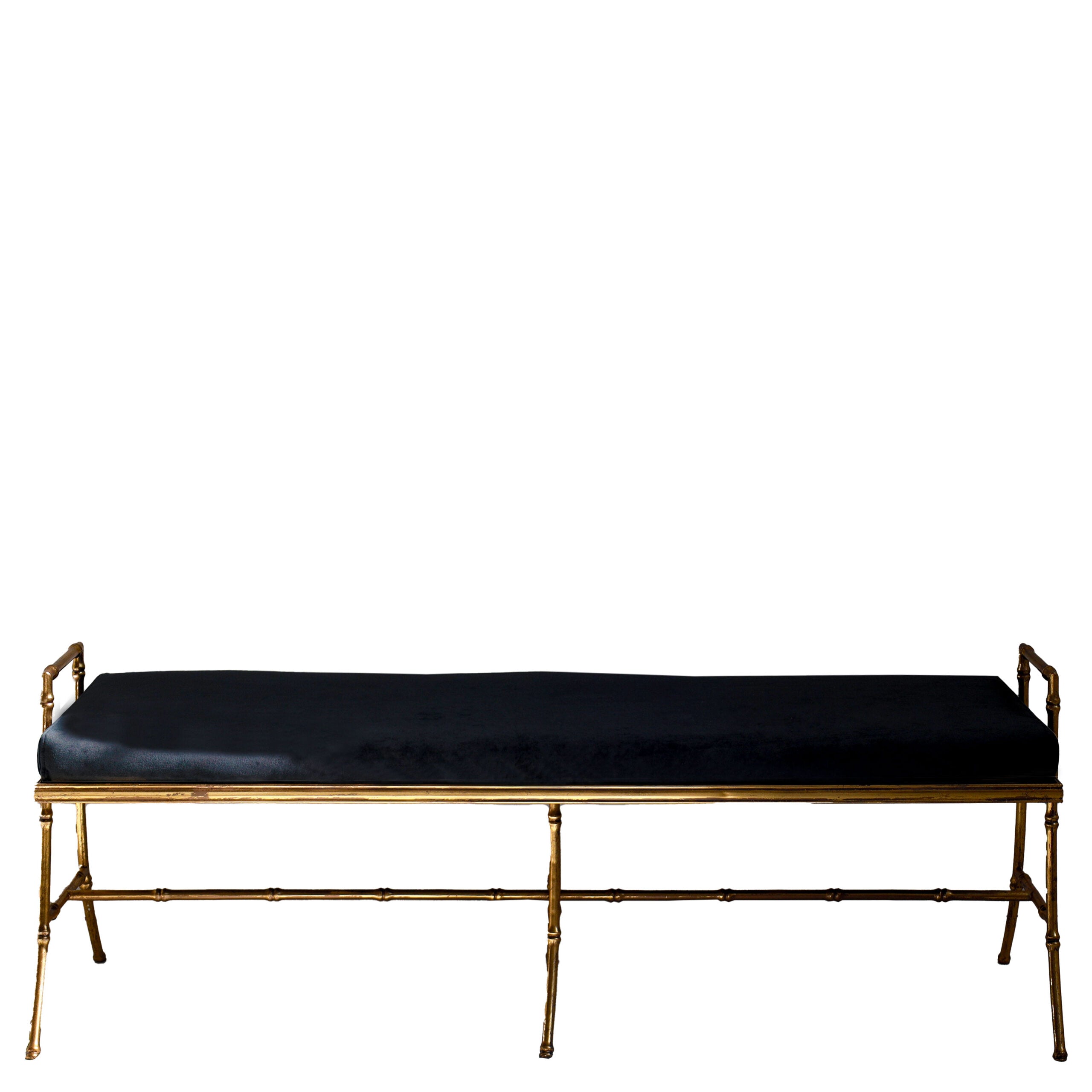 Gilt Bamboo Bench