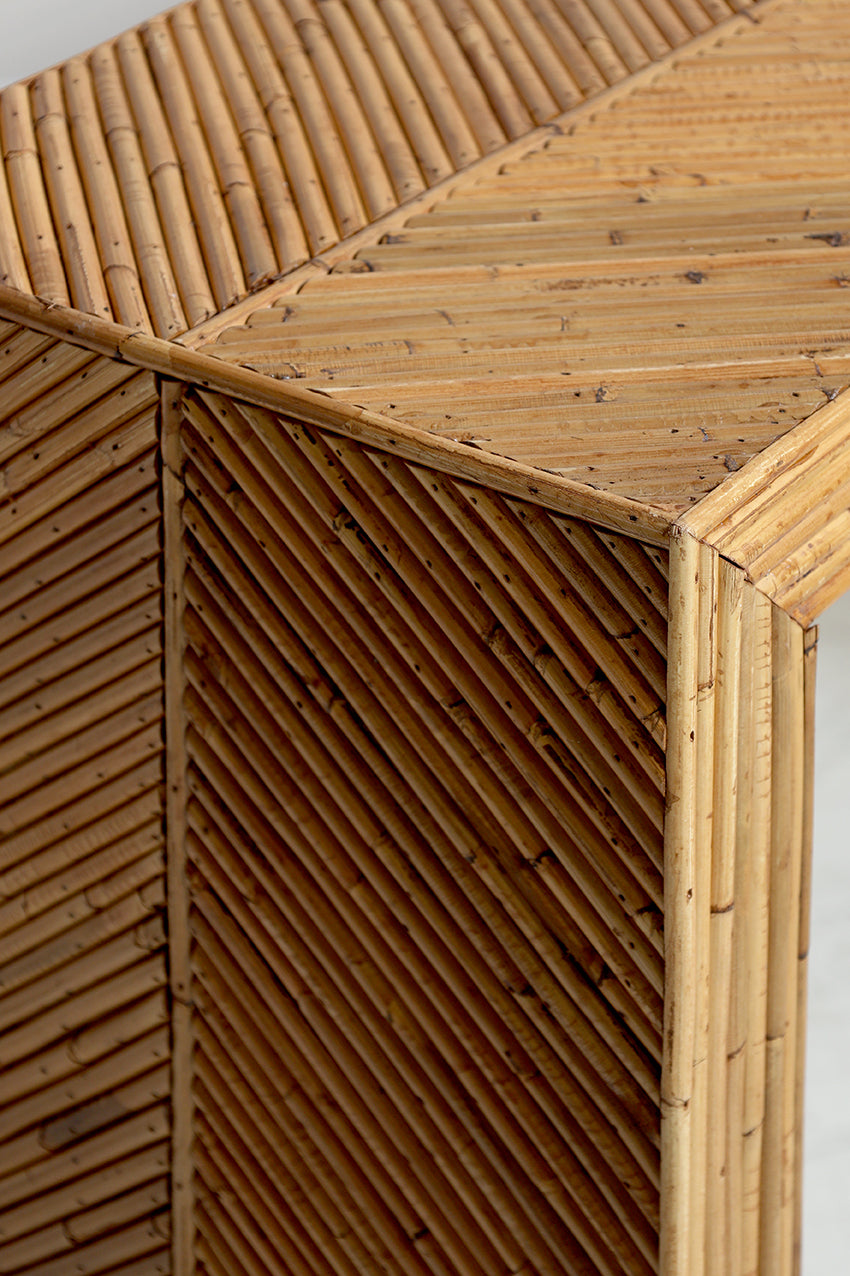 Aurore Rattan Console