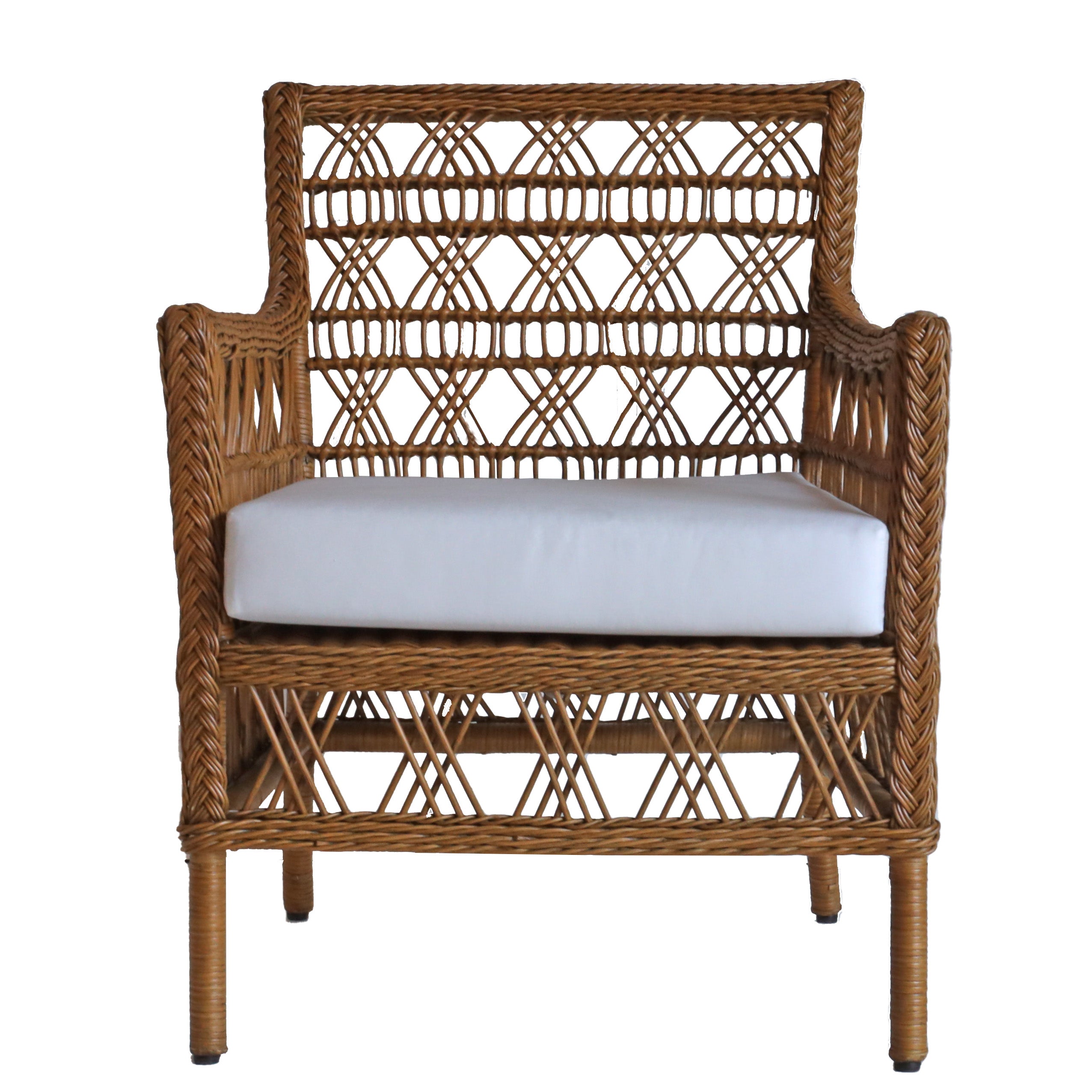 Salma Rattan Armchair - Teak