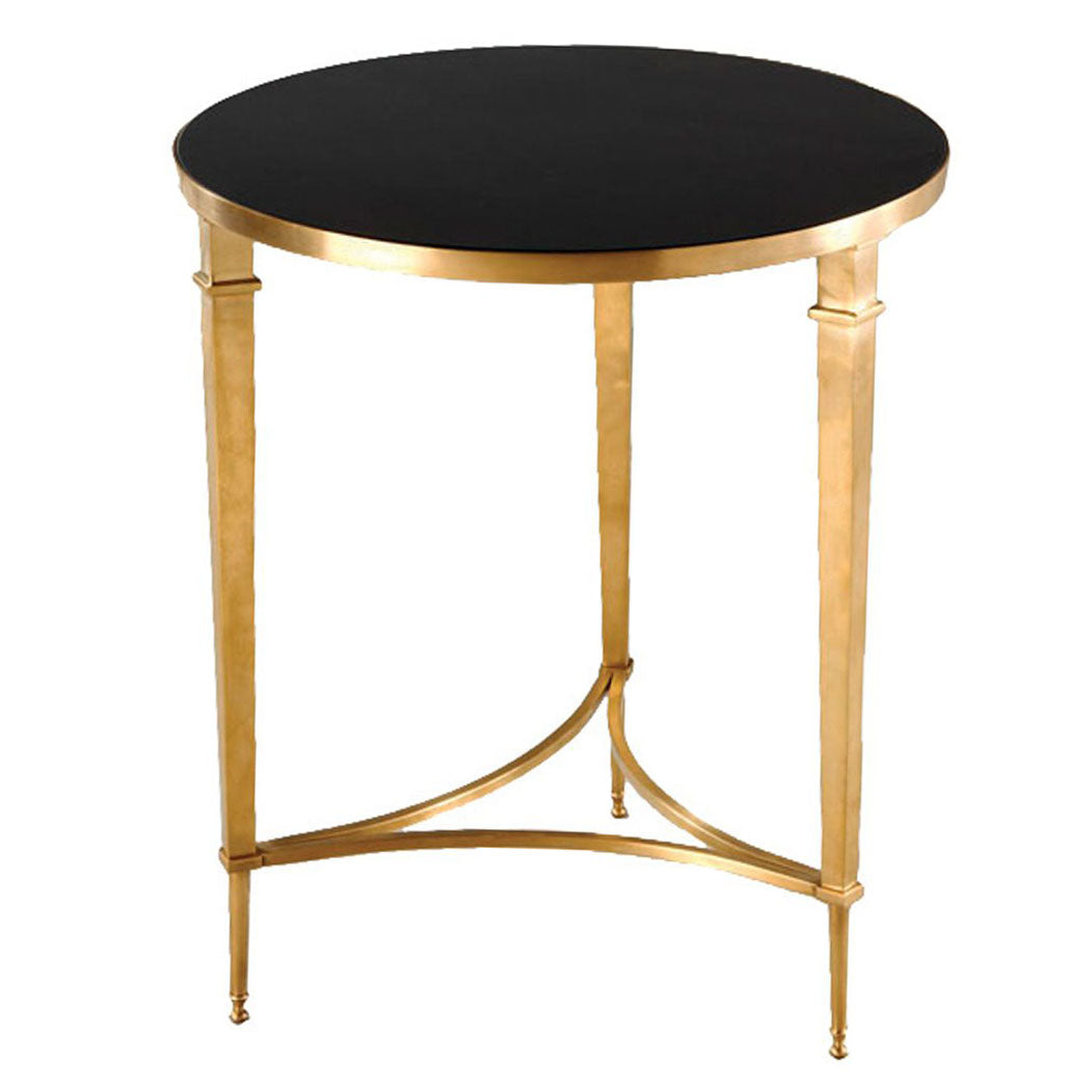Sofia Round Side Table &#8211; Brass