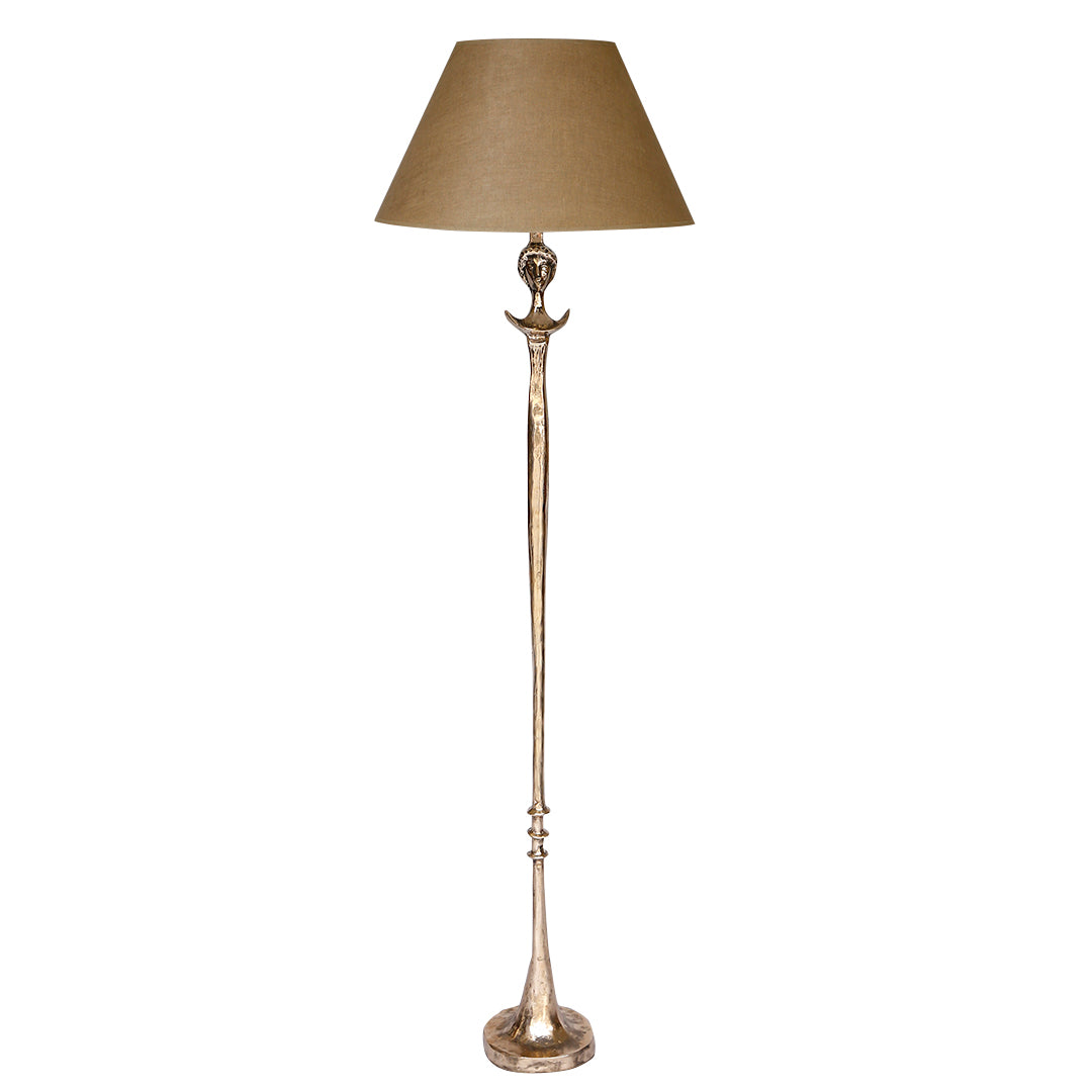 Stela Standing Lamp in Polished Bronze