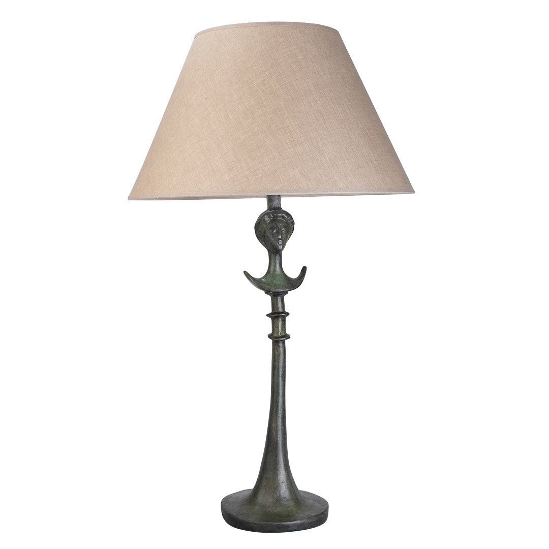 Stela Table Lamp in Verdigris