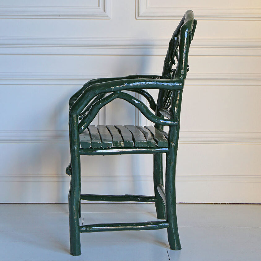 Stephan Armchair, Dark Green &#8211; WS side.vignette