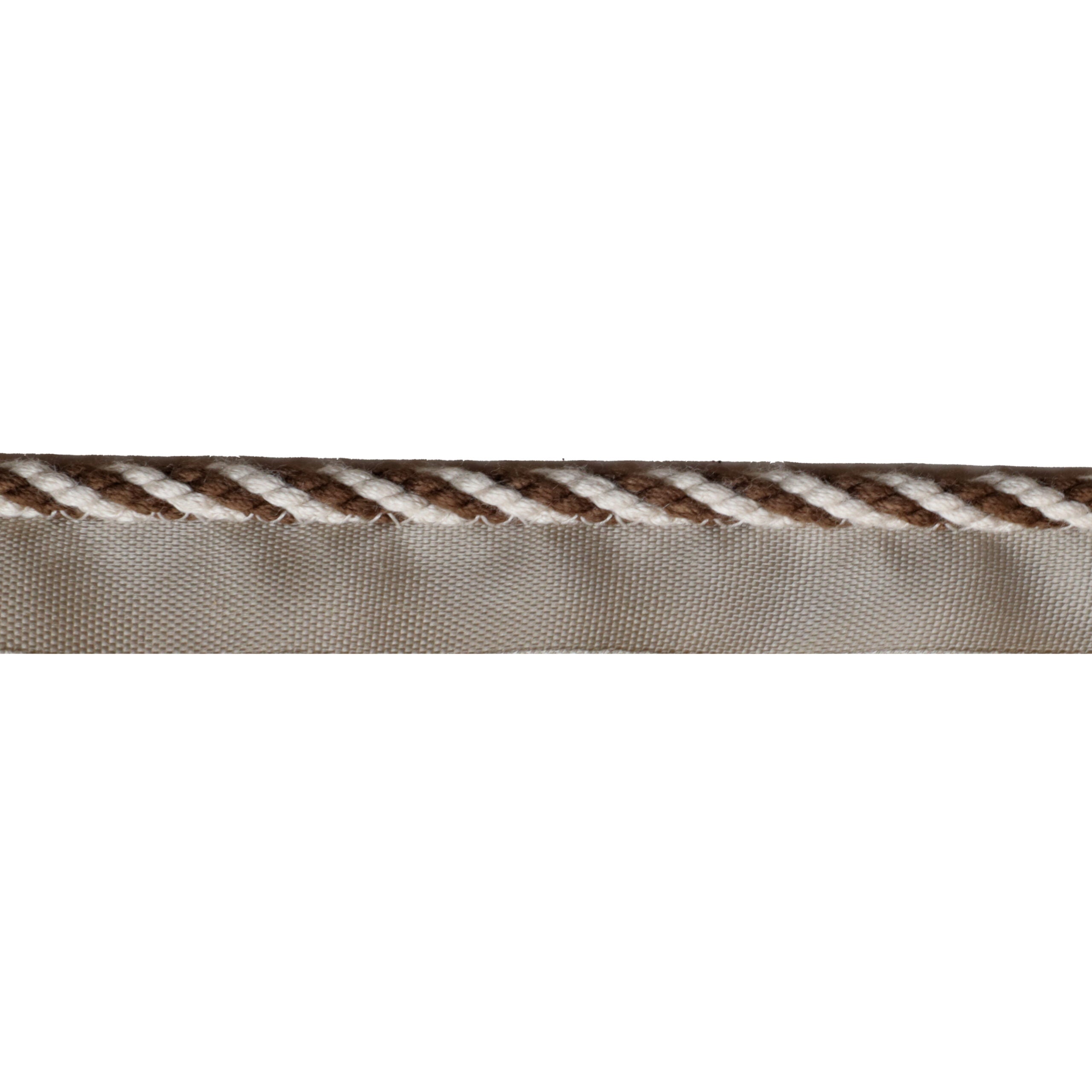 Striped Cabled Cord in Flax and Bronze