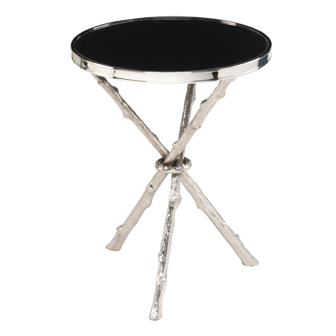 Torino Side Table in Nickel