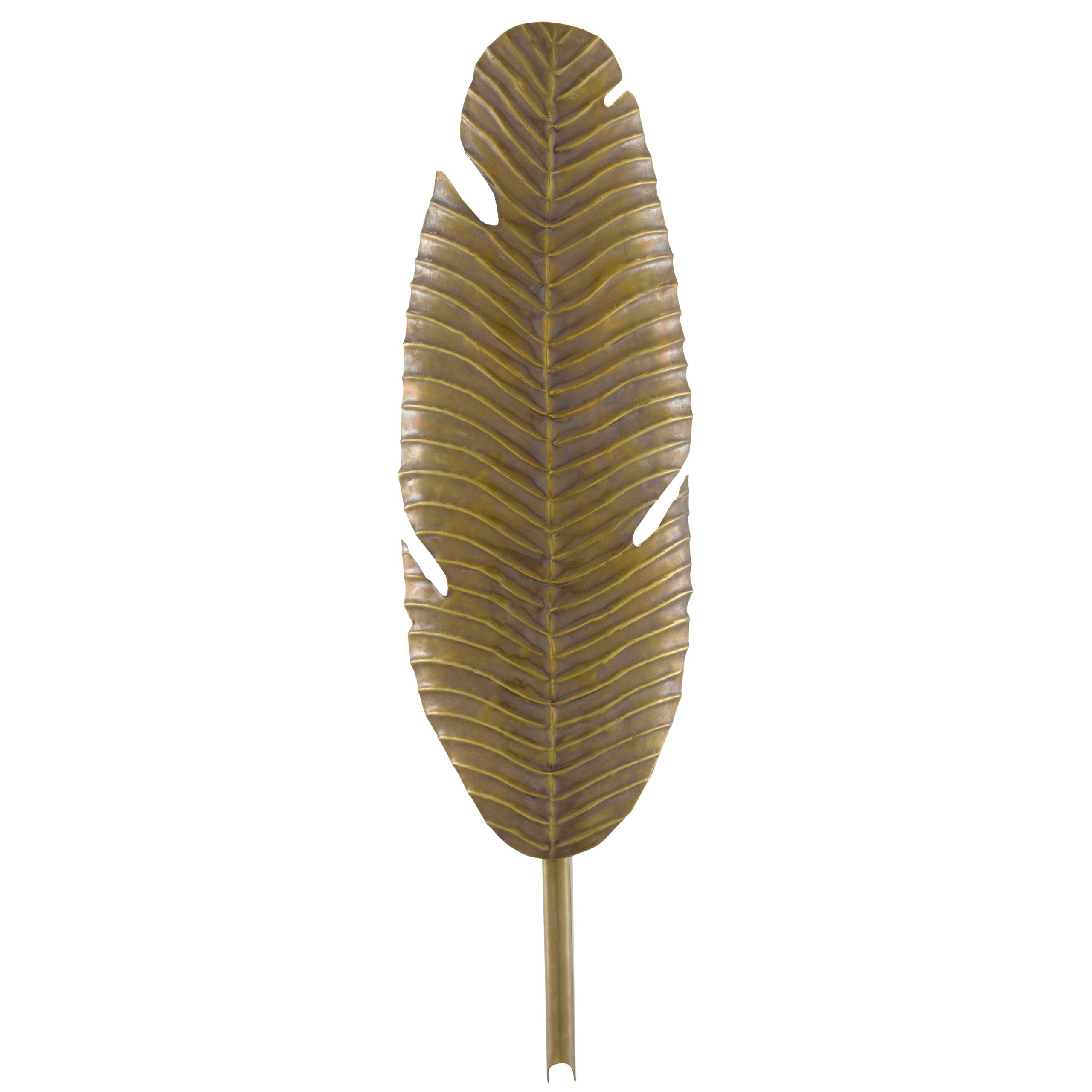 Tropical Leaf Sconce - Brass