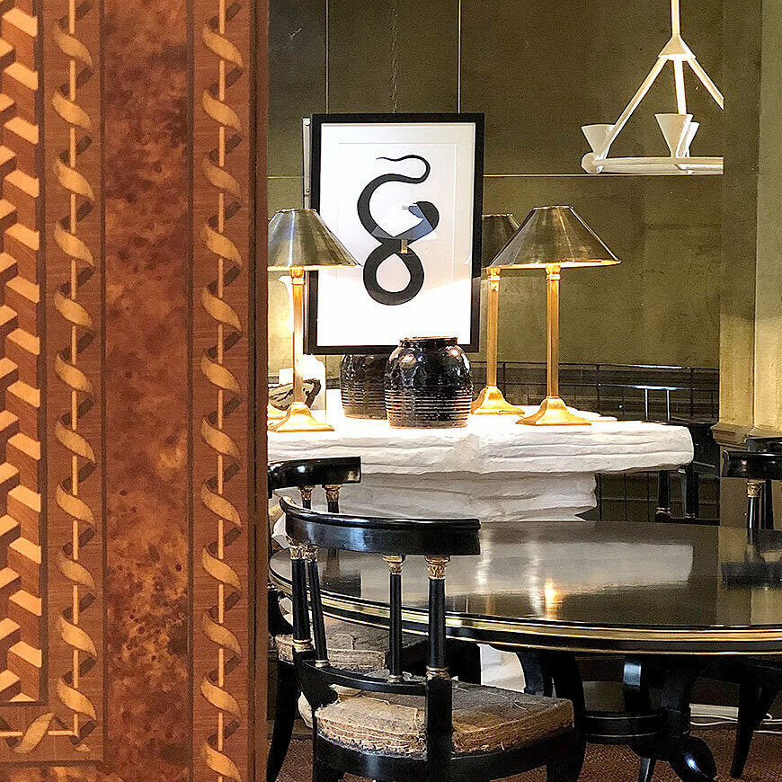 VIgnette.HP.Hector Lamp.Isabella Chandelier.Antiques.San P