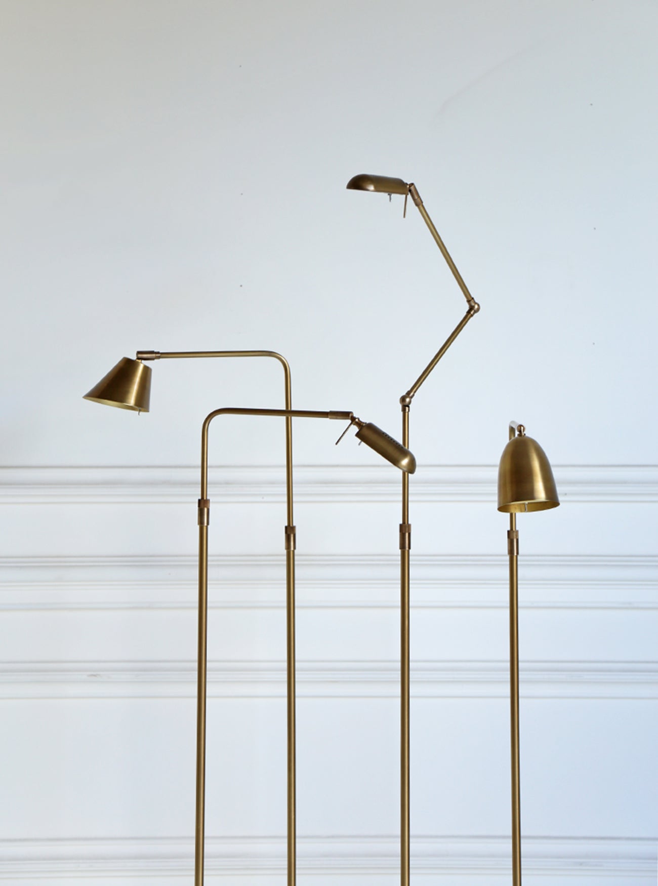 Berkeley Cordless Floor Lamp - Antique Brass