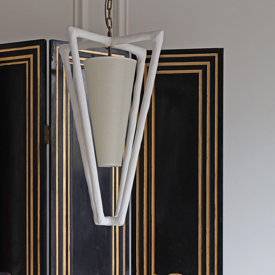Luna Lantern Chandelier - White