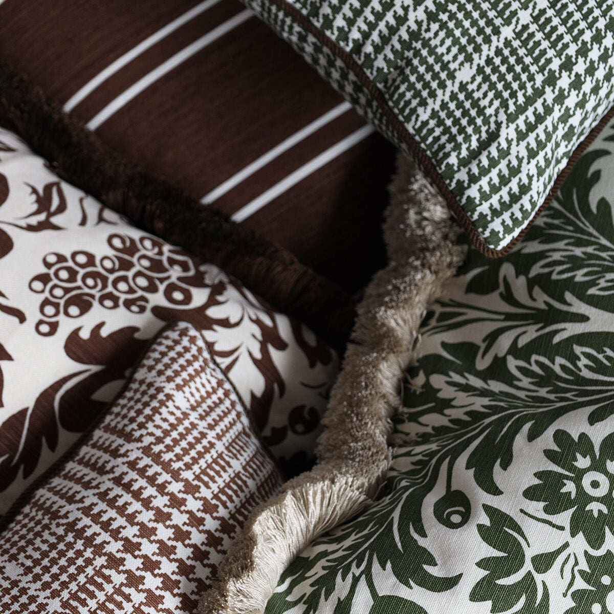 Damask - Dark Green