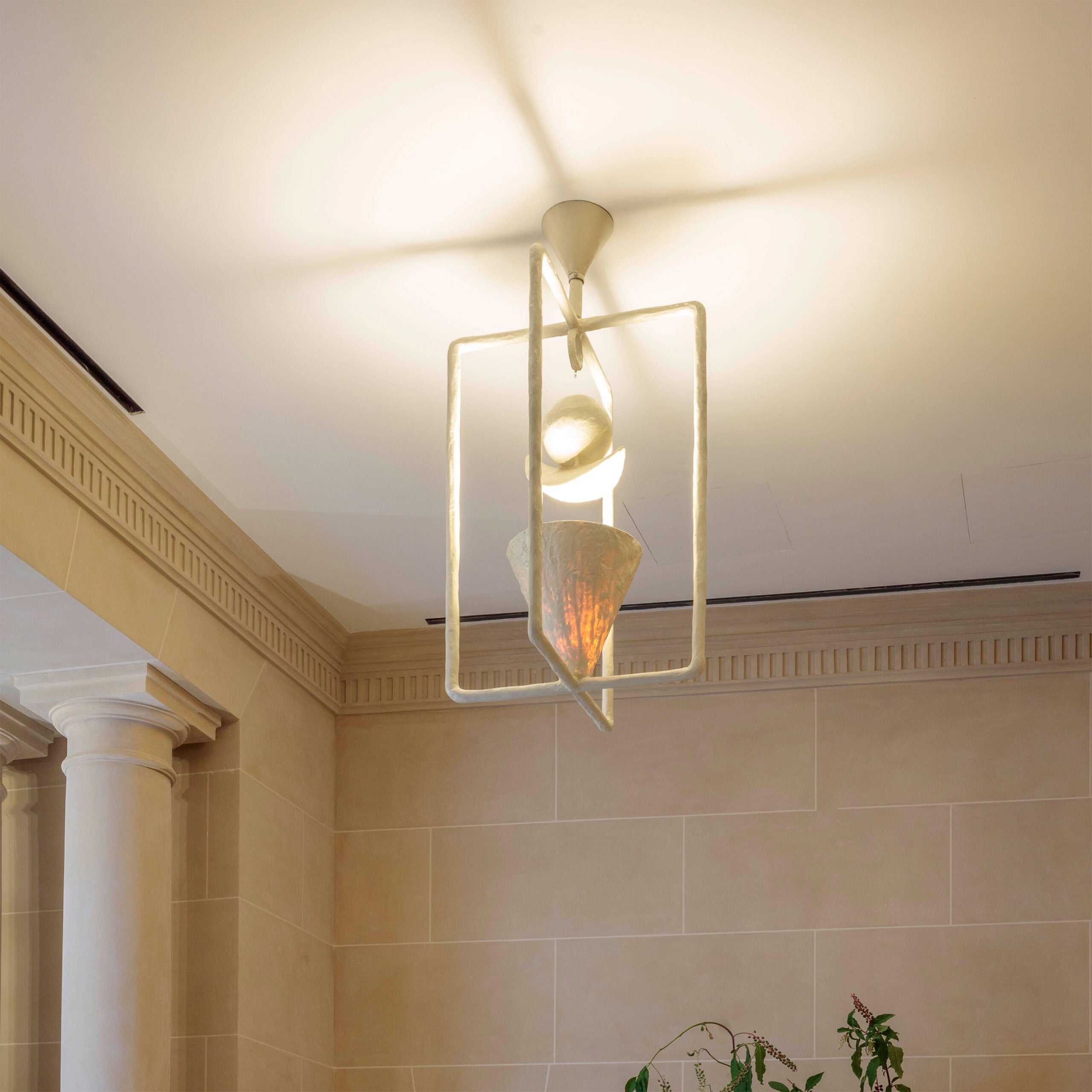 Luna Chandelier - White Plaster