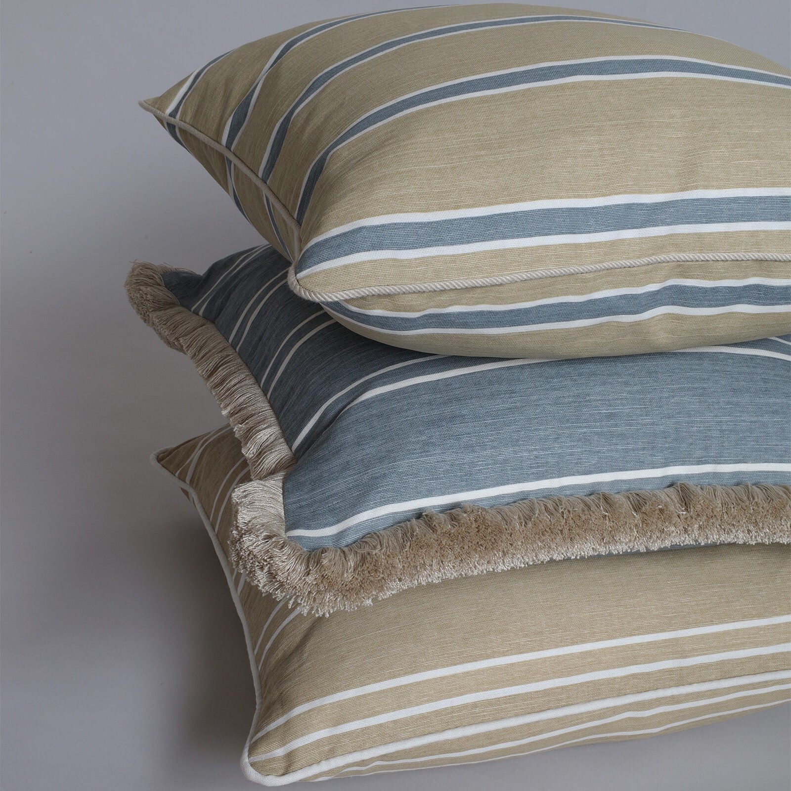 Horizon Stripe - Blue on Sand