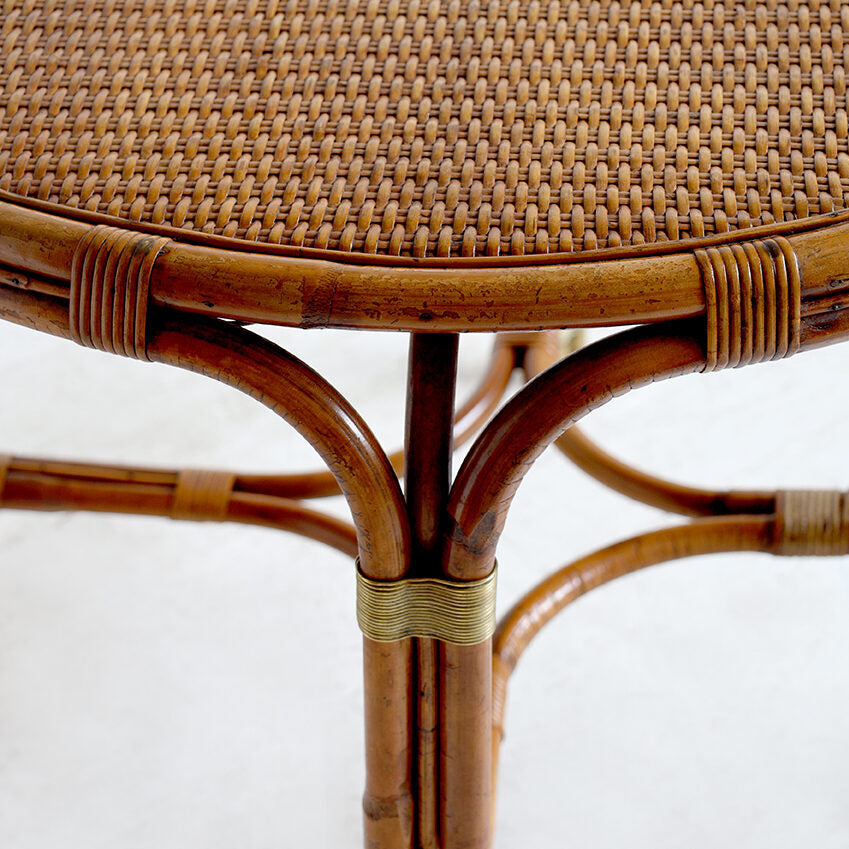 Vintage Rattan Round Table