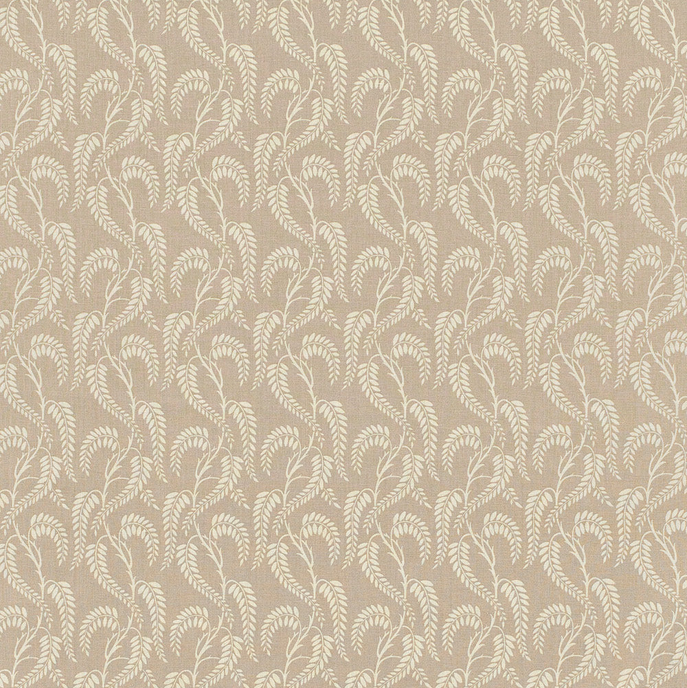 Wisteria II - Beige on Taupe Linen