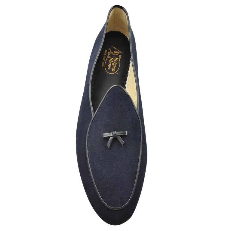 Mr. Casual Navy Suede