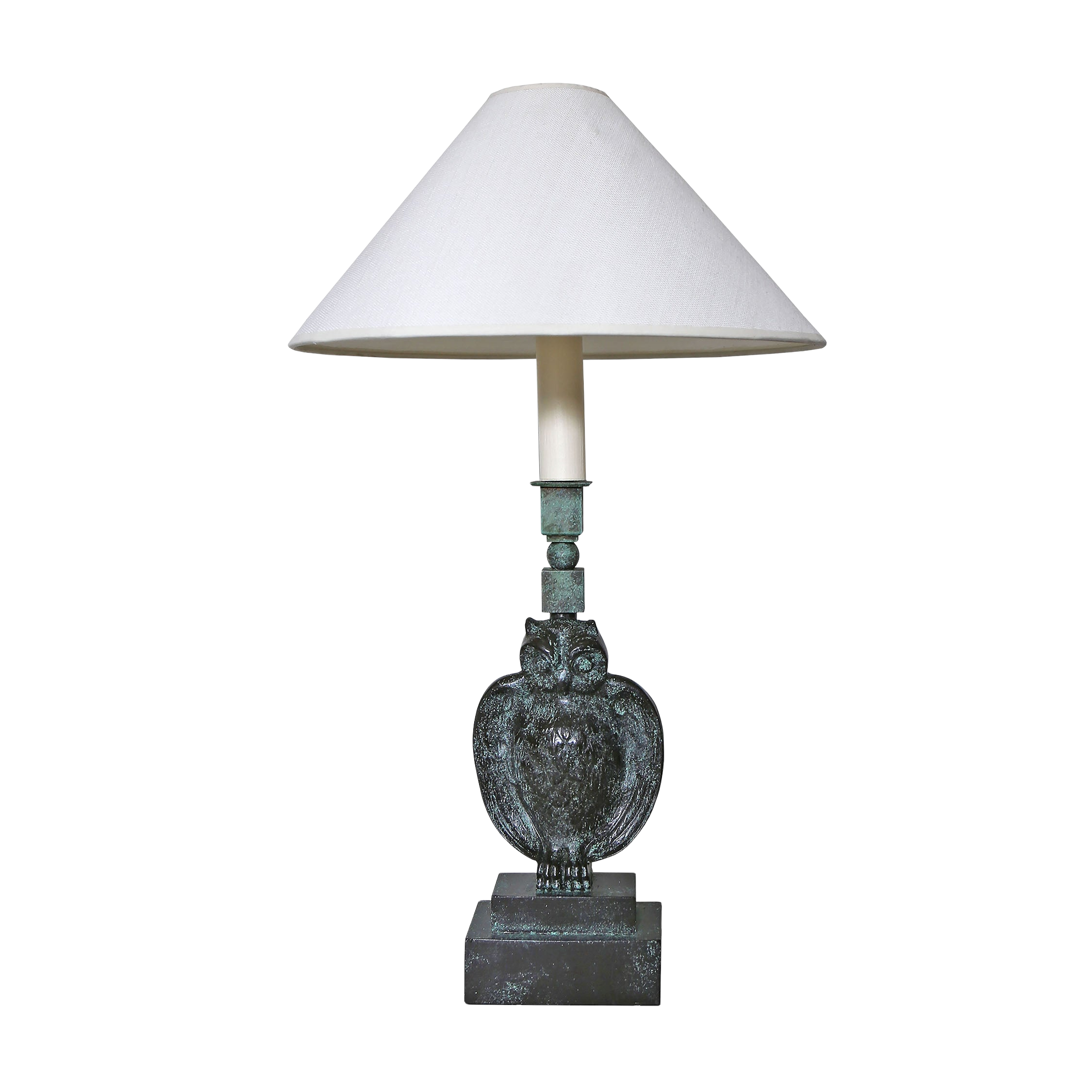 Owl Table Lamp &#8211; Bronze Verdigris WS 1