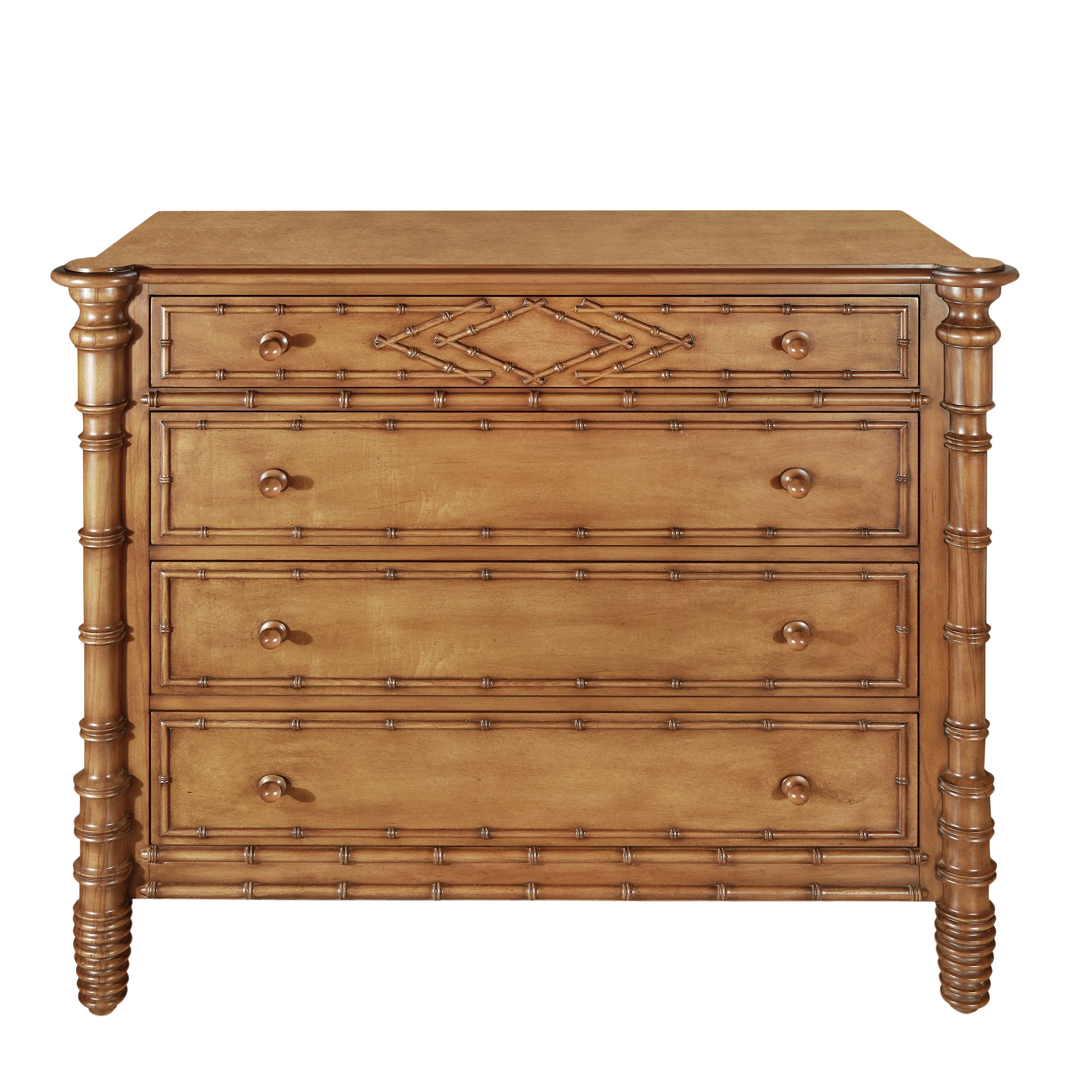 Faux Bamboo Chest of Drawers