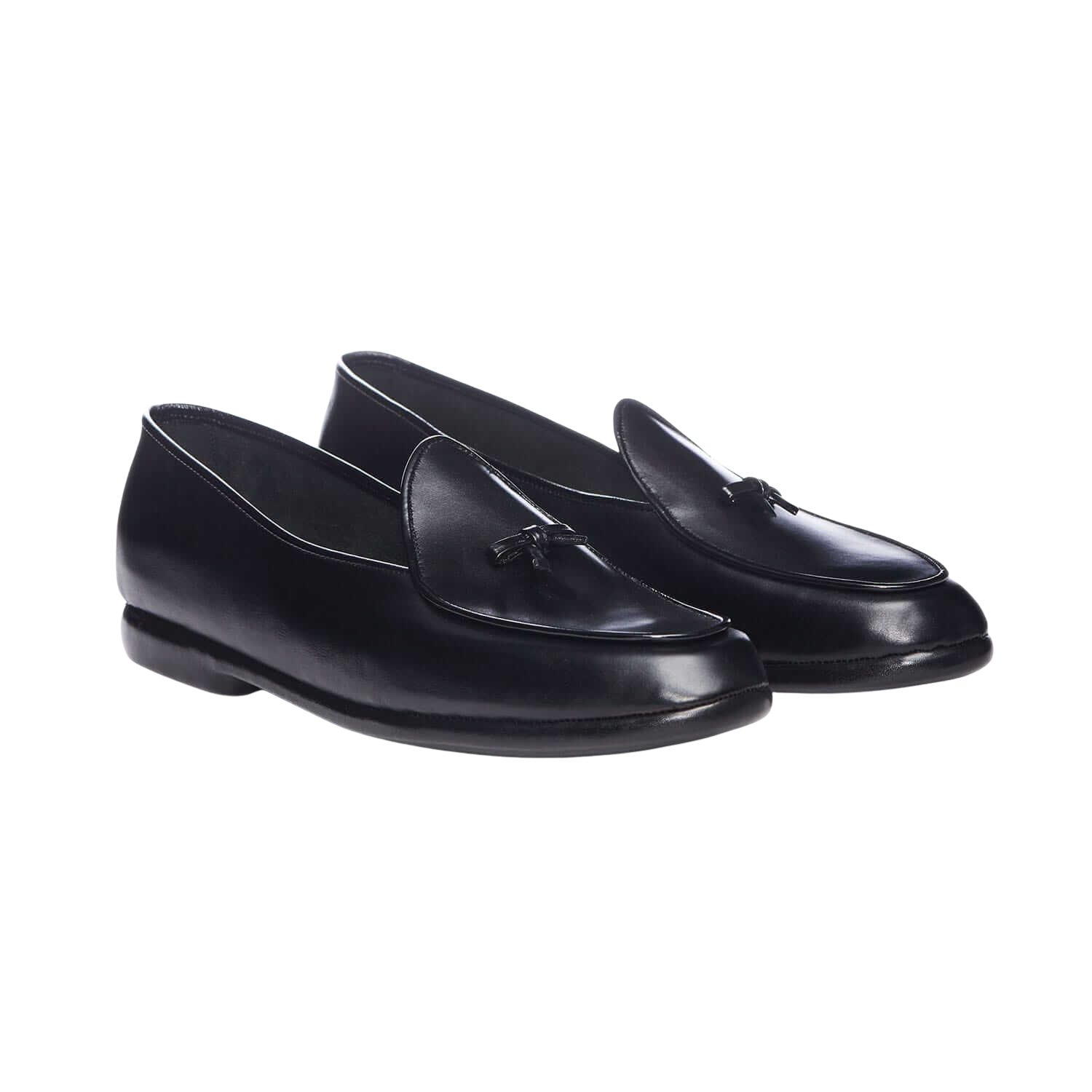 Mr. Casual Black Calf Leather