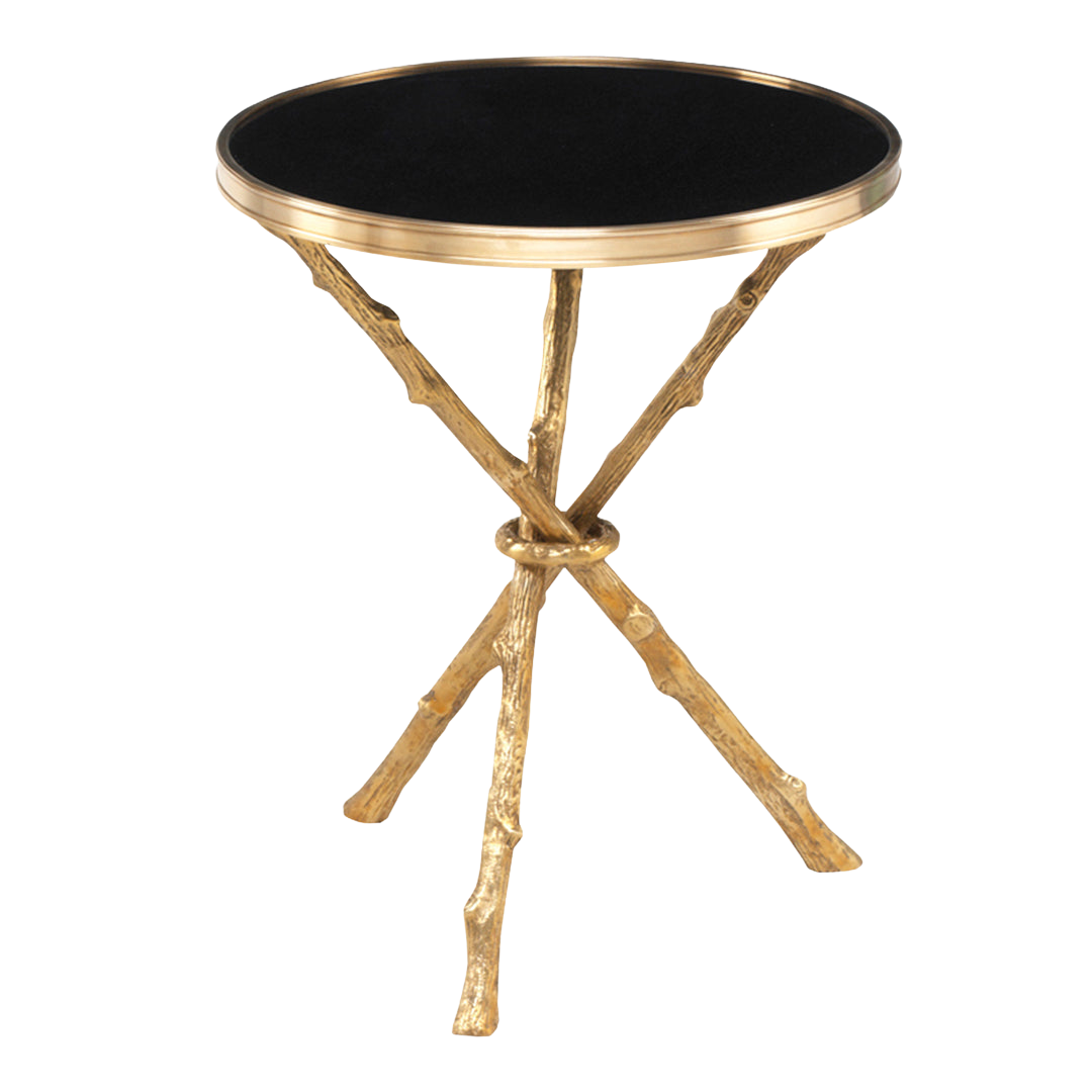 Torino Side Table in Brass