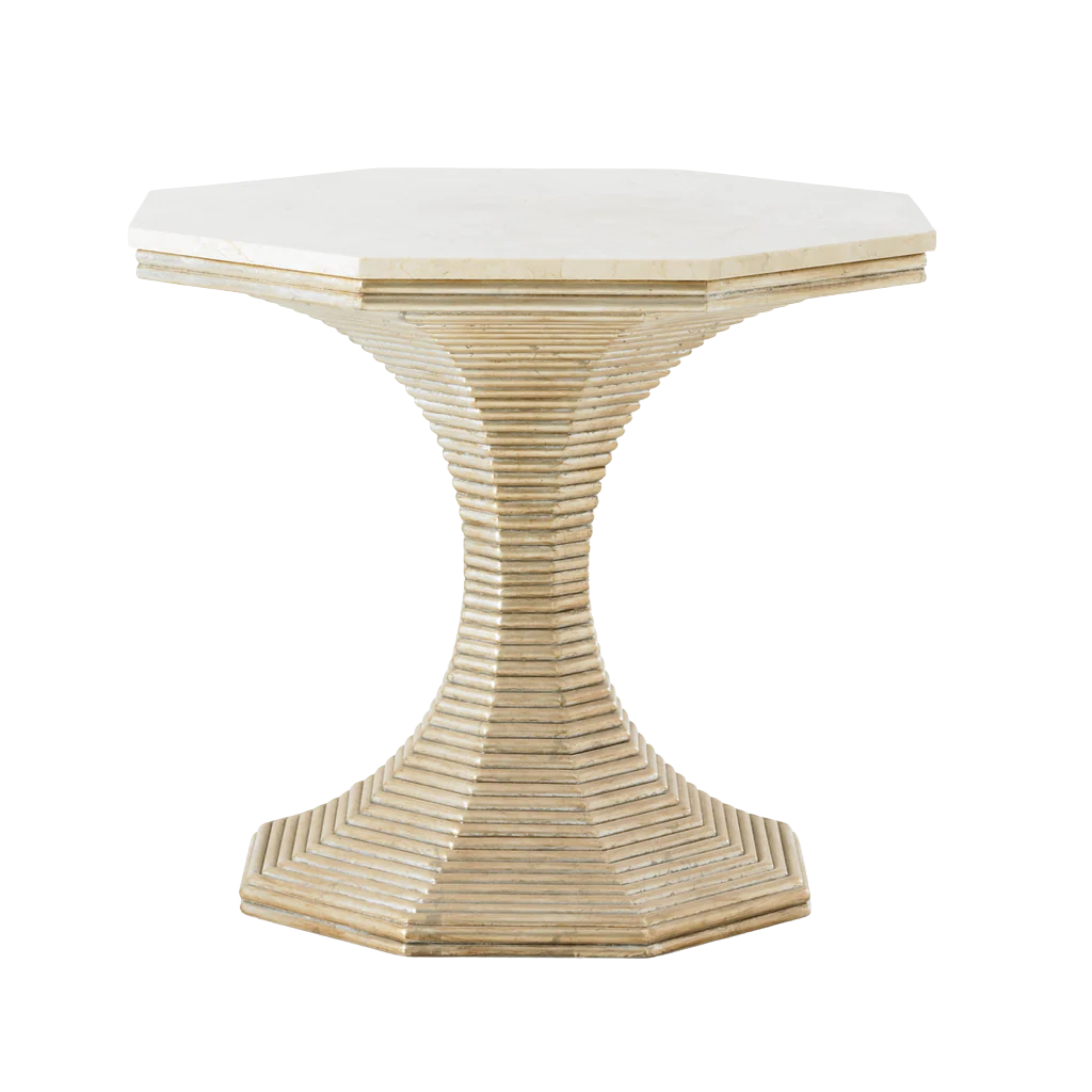 Hourglass Table - Silver