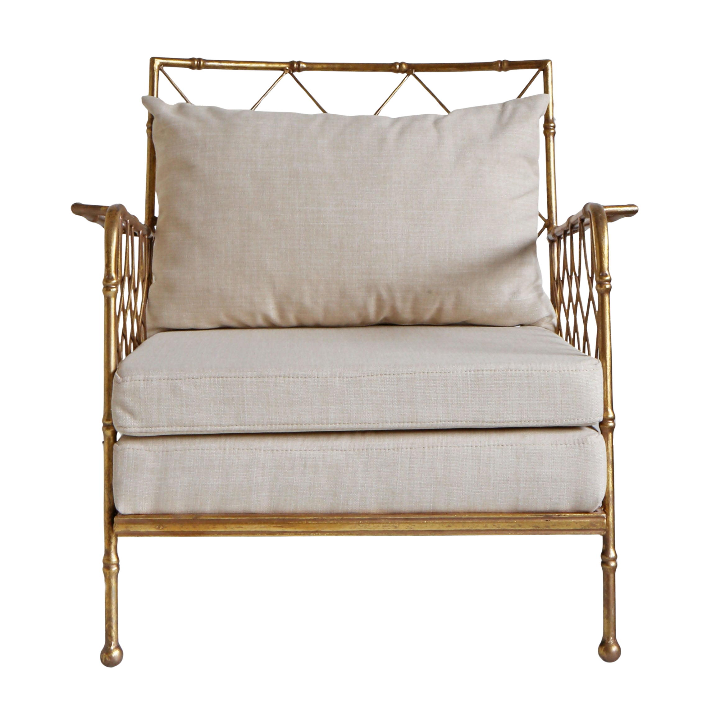 Gilt Bamboo Bergère