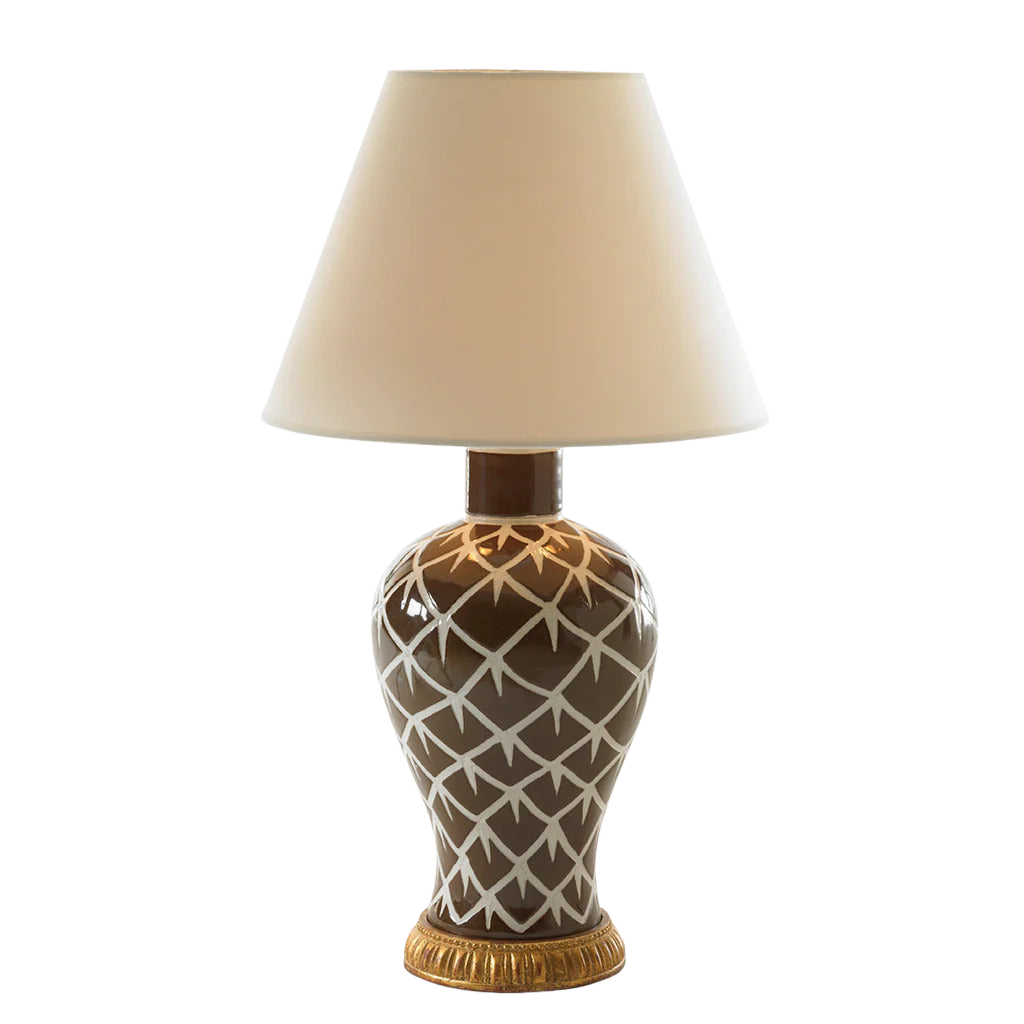 Chicken Feather Lamp - Brown