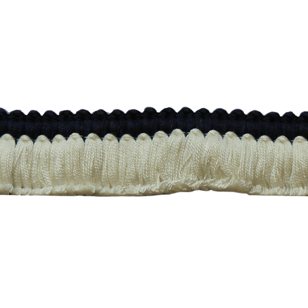 Cut Ruche - Navy and White