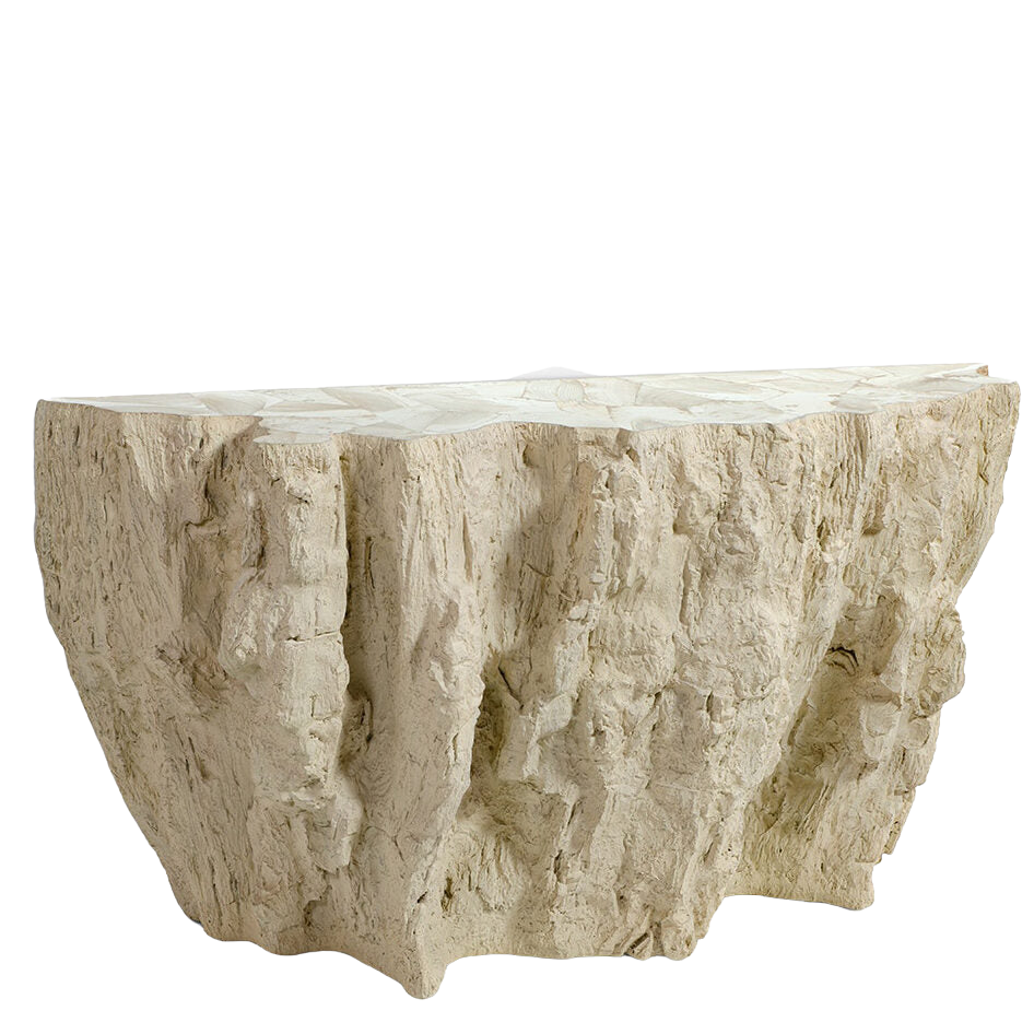 Camilla Fossilized Clam Console Table