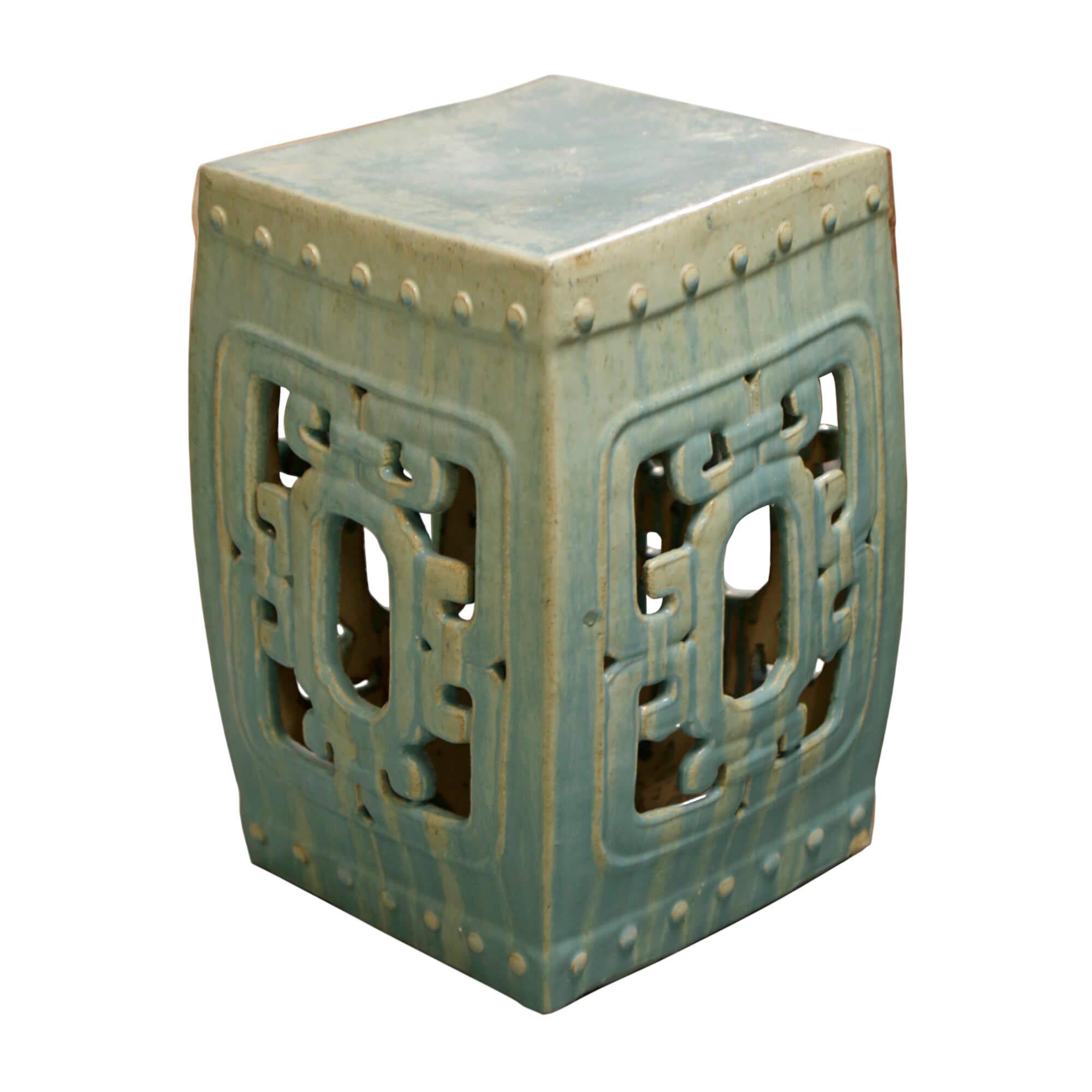 Square Garden Stool – Celadon WS