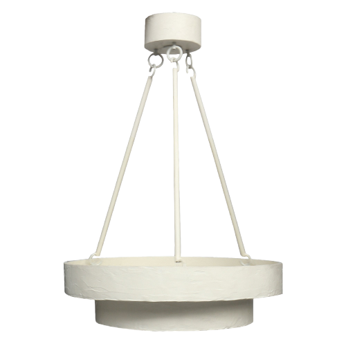 Optic Chandelier, White