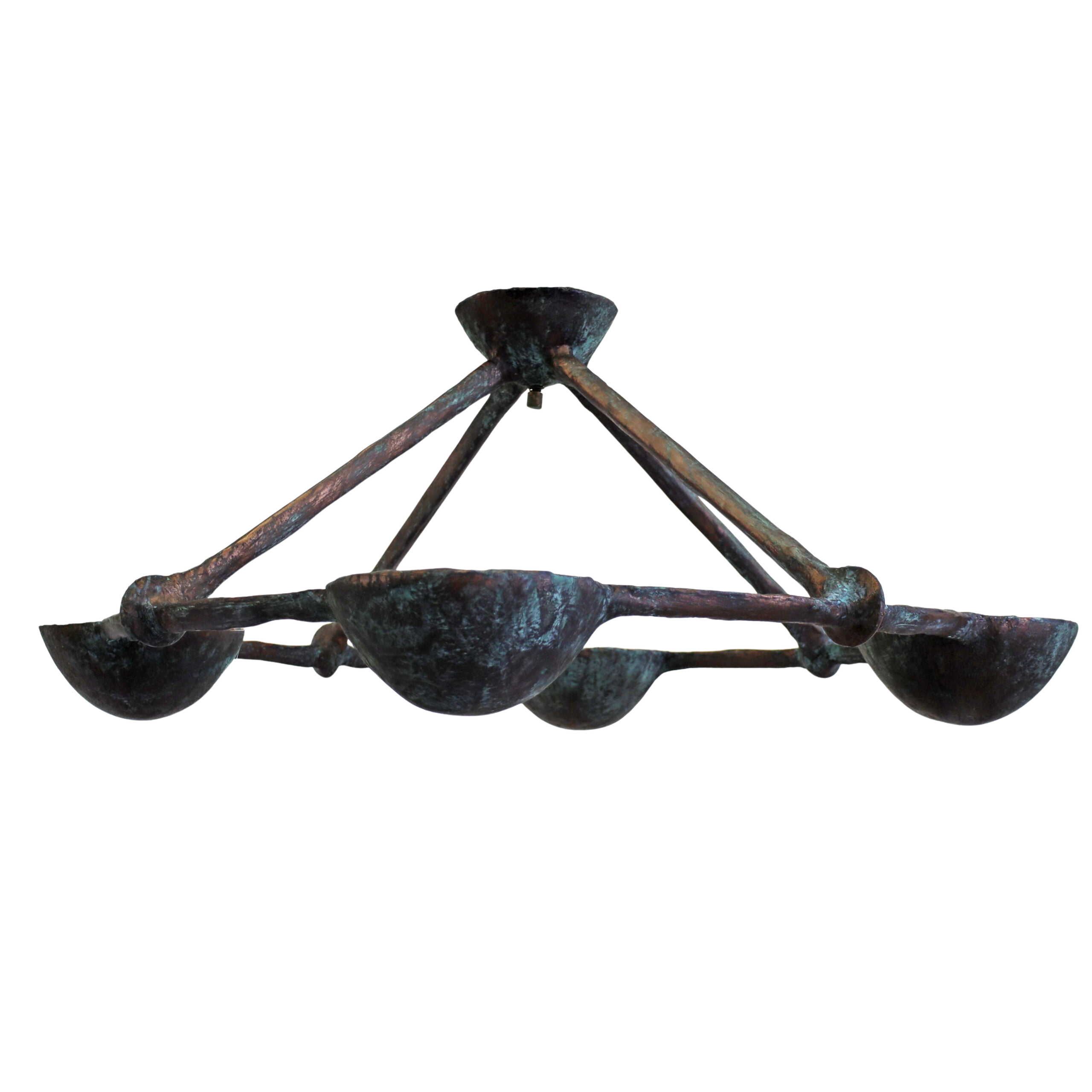 Elena Flush Mount - Bronze Verdigris