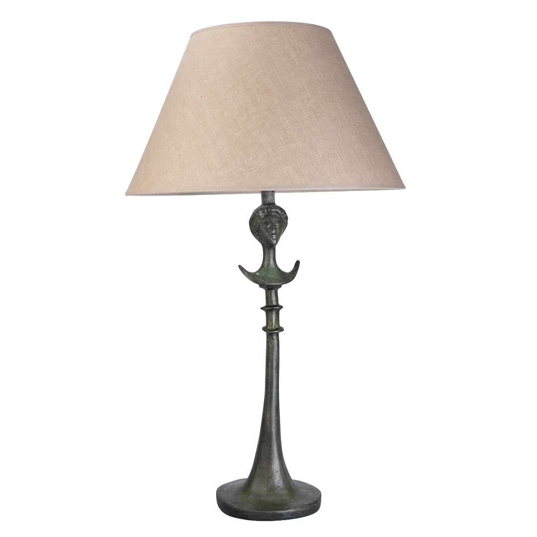 Stela Table Lamp in Verdigris