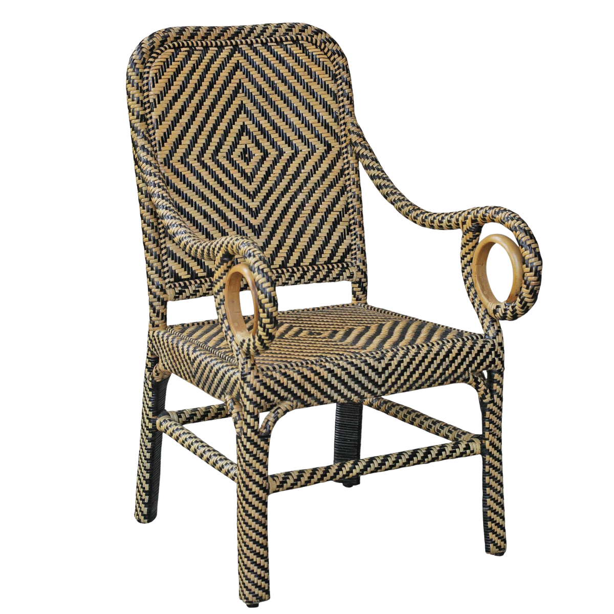 Paolo Moschino - Dayak Rattan Armchair - Honey & Black