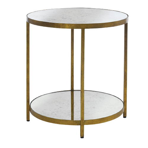 Manhattan Side Table in Gold
