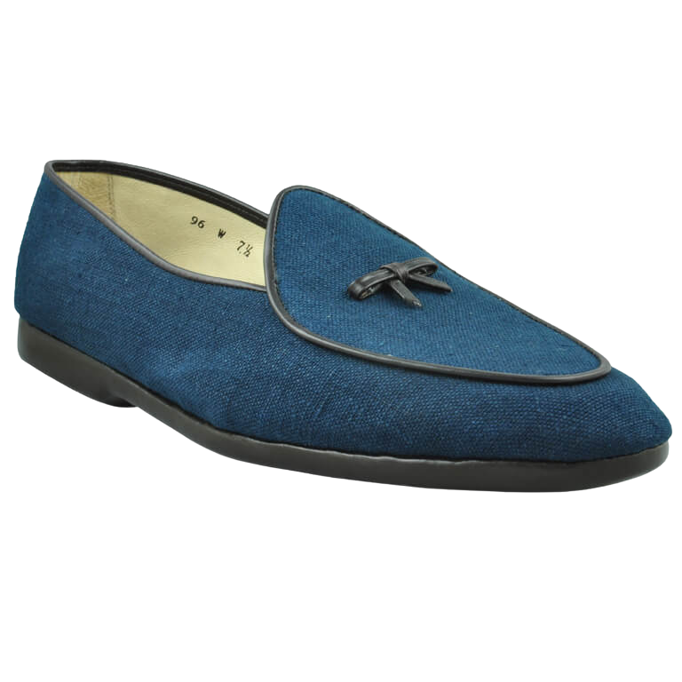 Mr Casual Navy Linen