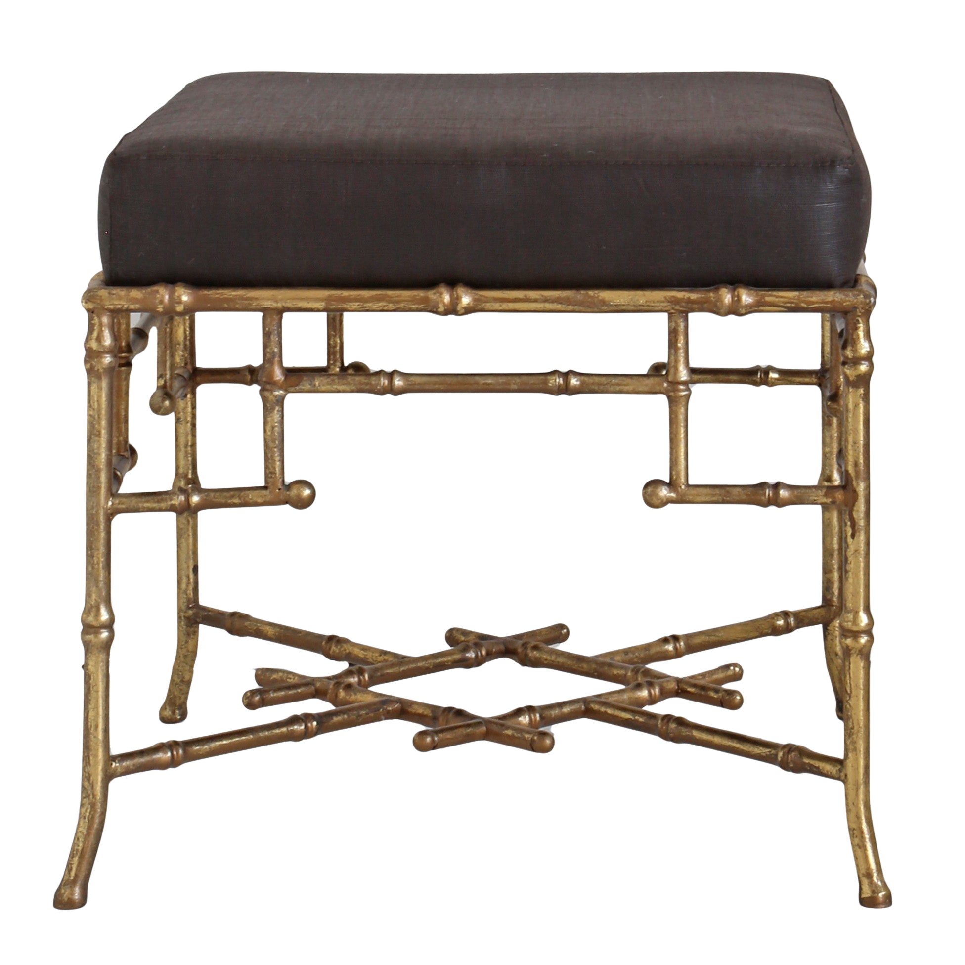Gilt Bamboo Stool II