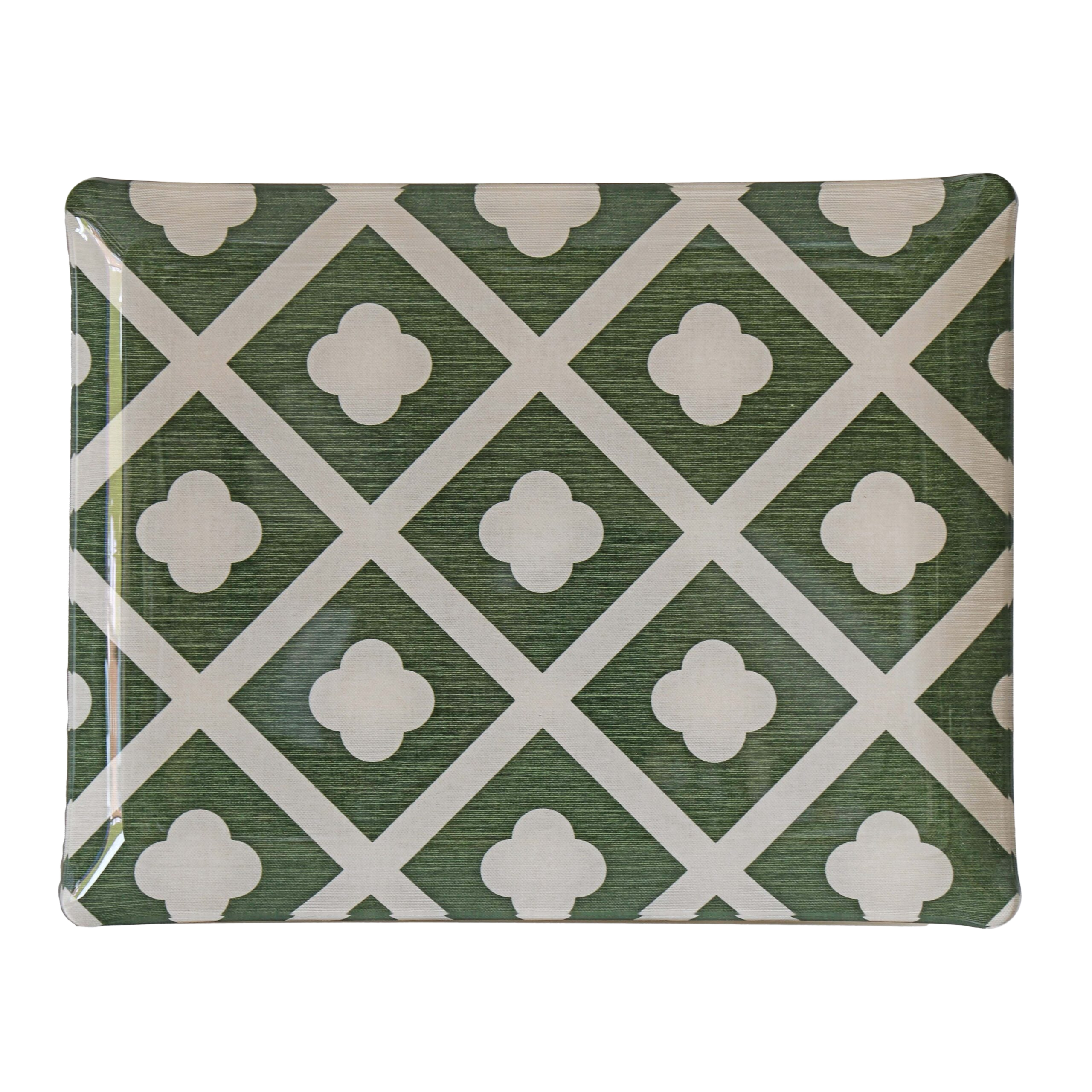 Jardin Large Tray - Dark Green