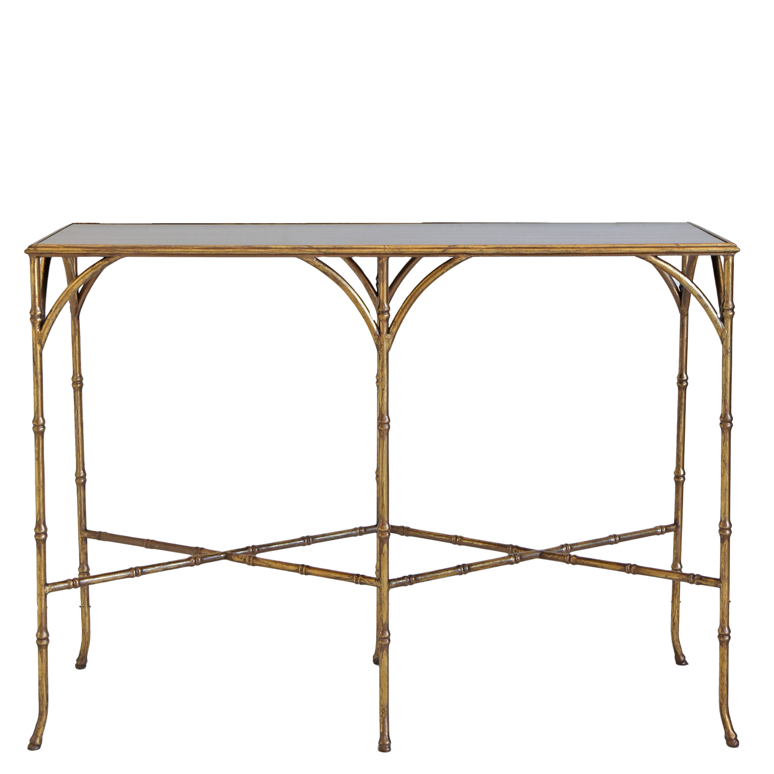 Gilt Bamboo Console