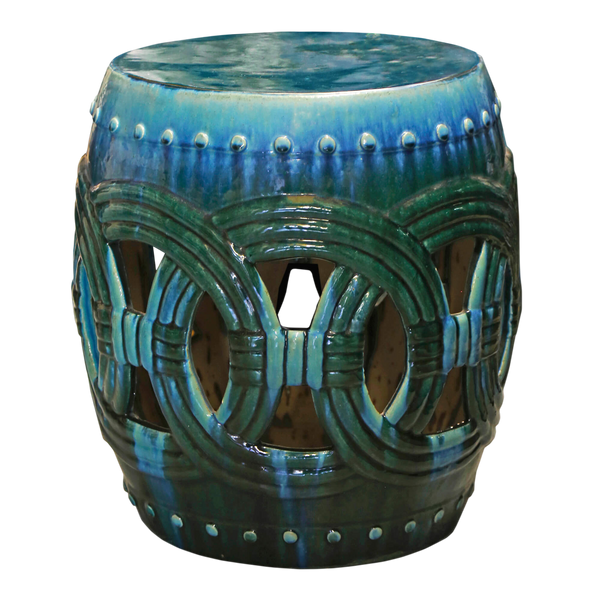 Small Circle Garden Stool - Turquoise