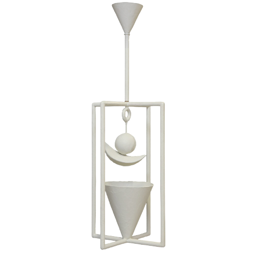 Luna Chandelier - White Plaster