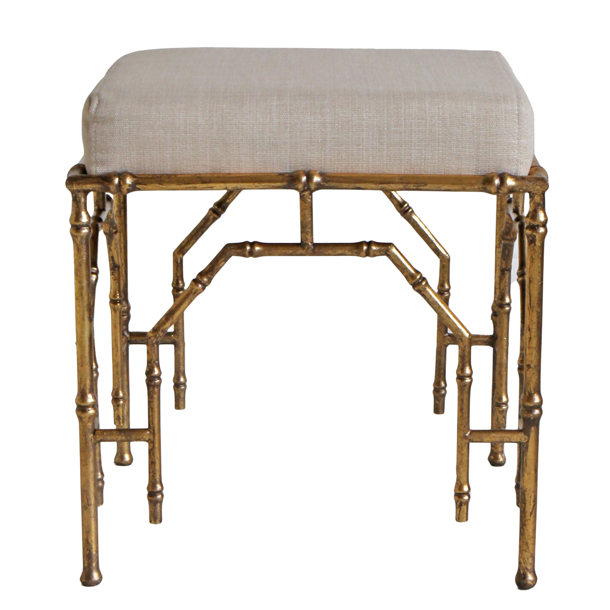 Gilt Bamboo Stool I